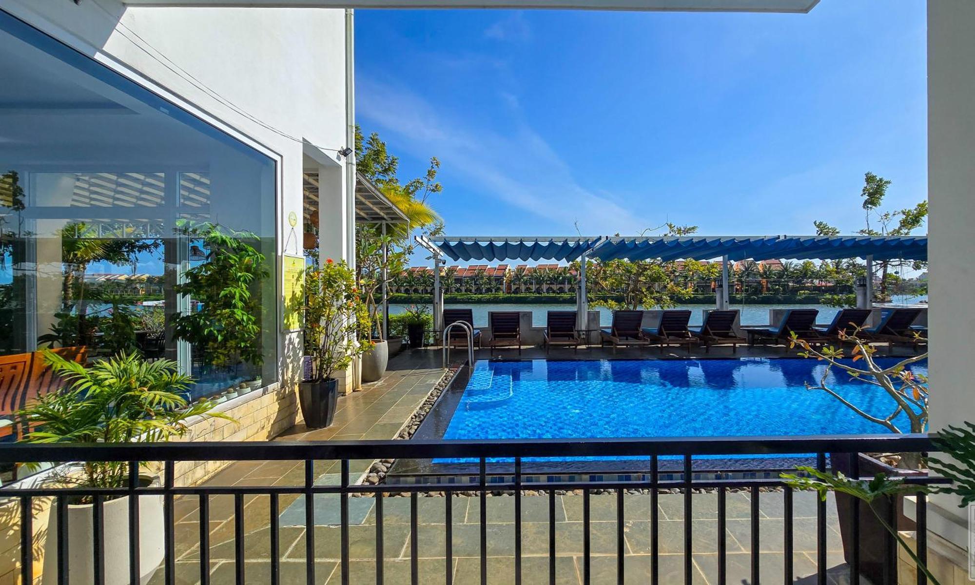 ริเวอร์ไซด์ ไวท์ เฮาส์ วิลลา Hotel ฮอยอัน ภายนอก รูปภาพ
